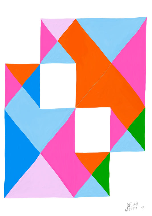 Estudios Geométricos 01 Wall Print