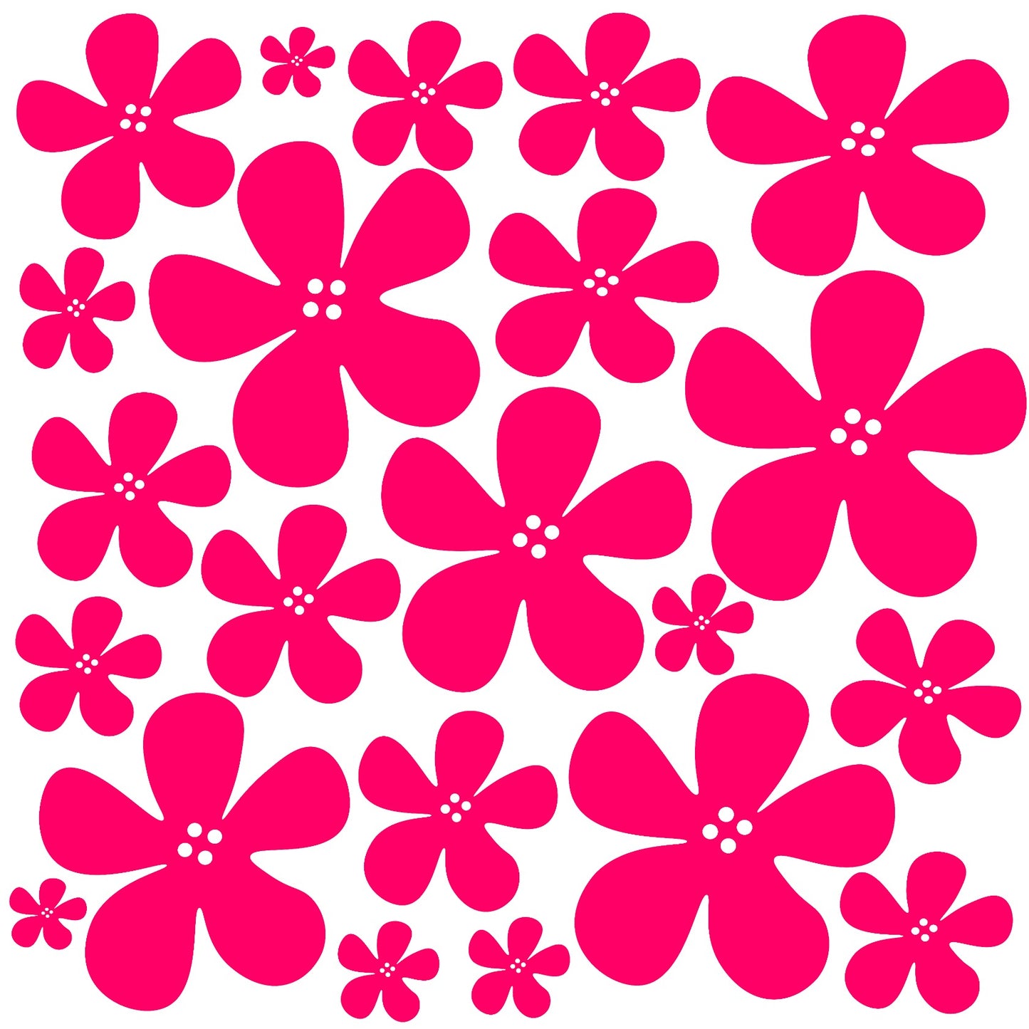 Pink floral flowers pattern 