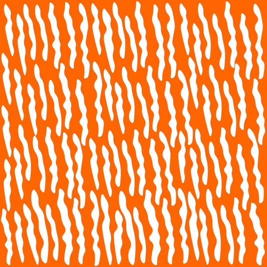 Orange wavy shapes 