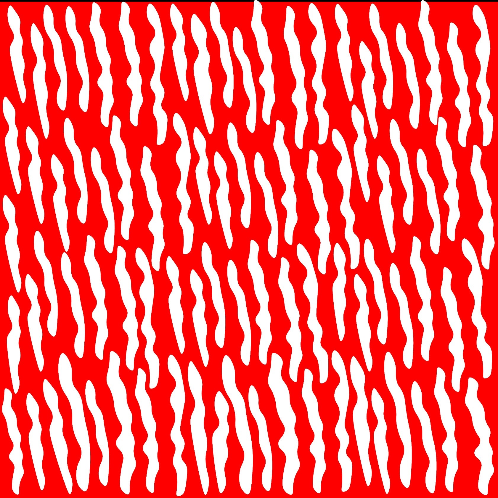 Red wavy shapes