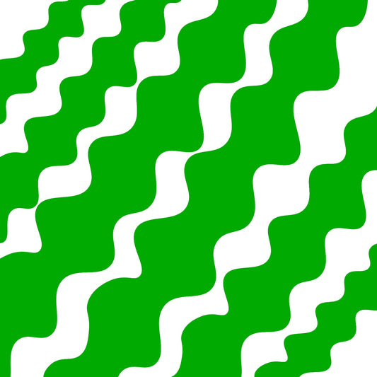 Green slanting waves 