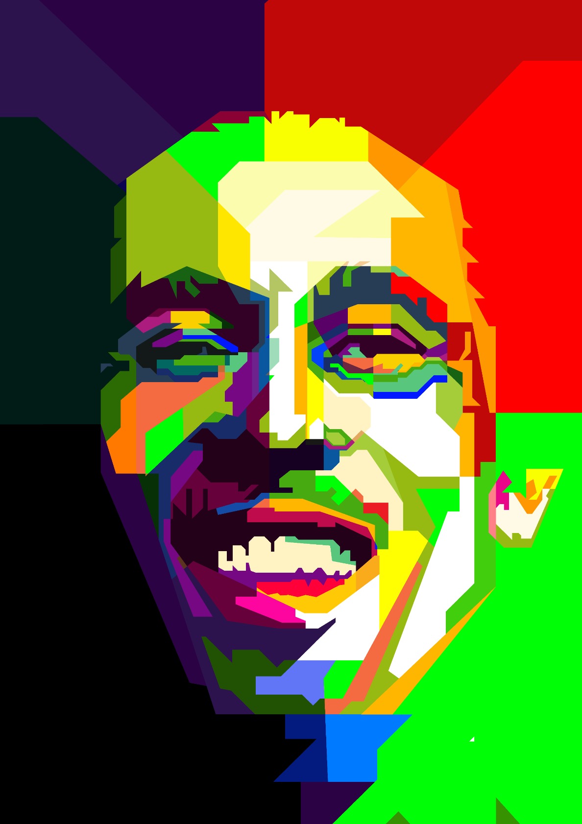 Bob Marley Reggae Icon Pop Art WPAP