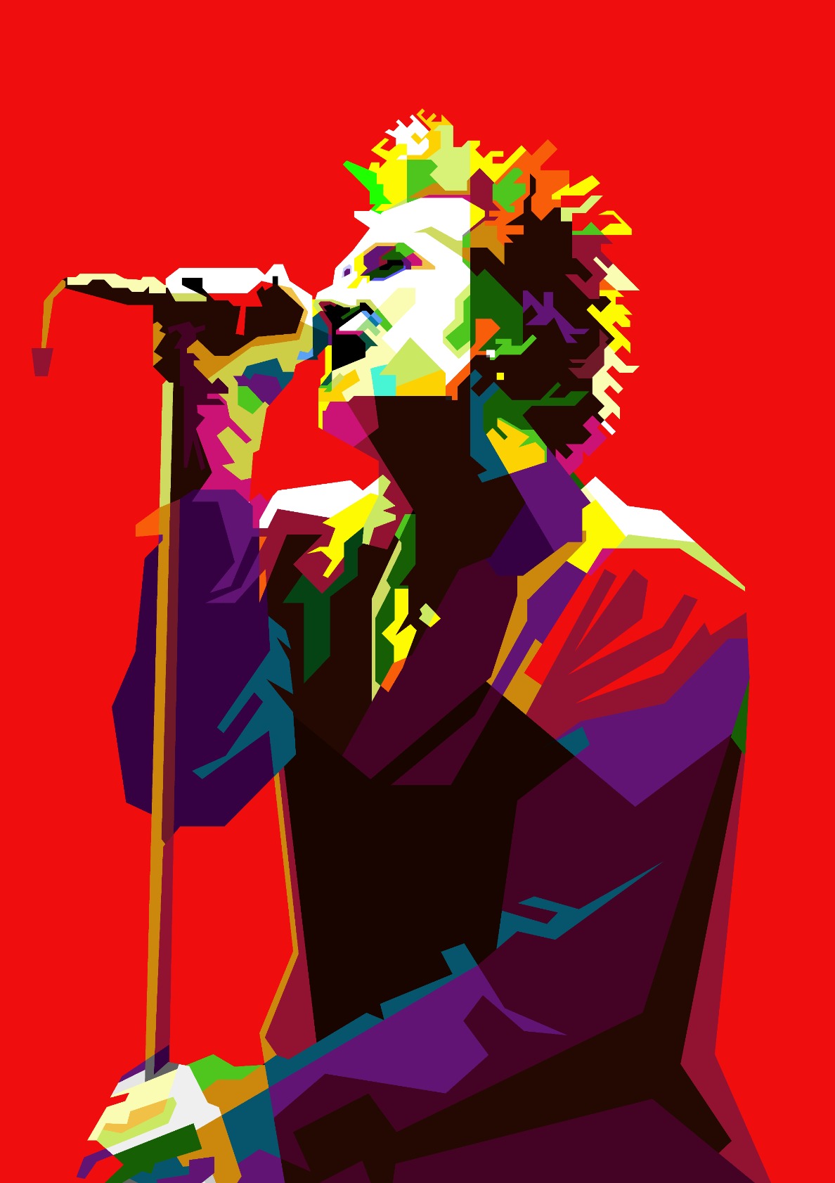 Scott Weiland Stone Temple Pilots Pop Art WPAP