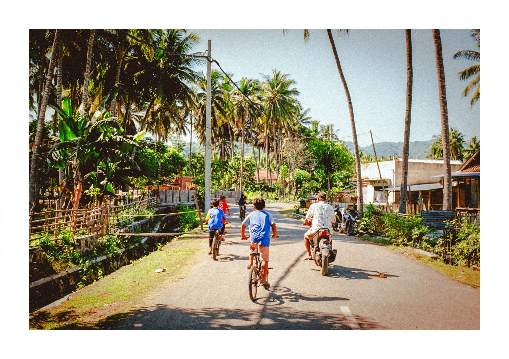 Sumbawa street in Indonesia
