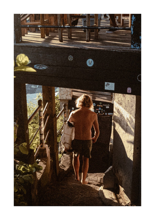 Sulubal beach before surfing, Uluwatu, Bali