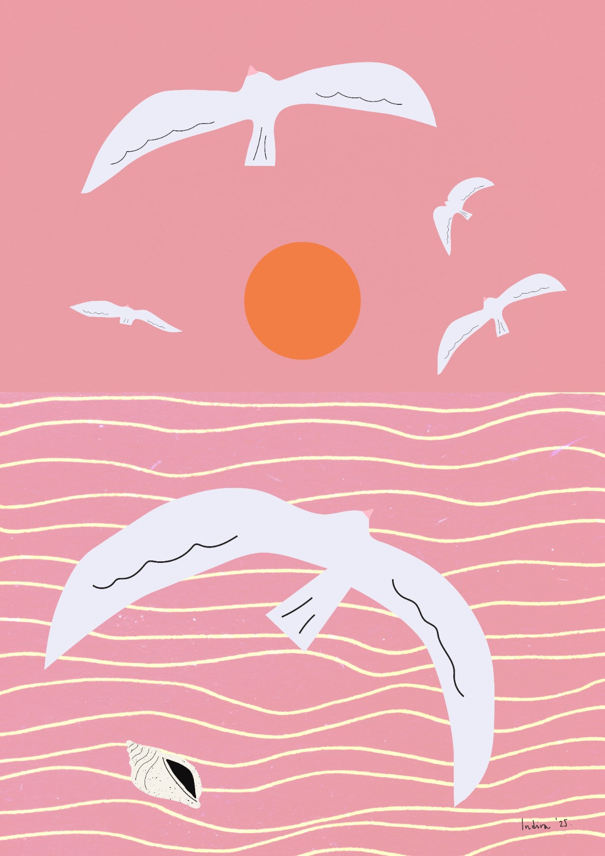 Three white tulips in a vase