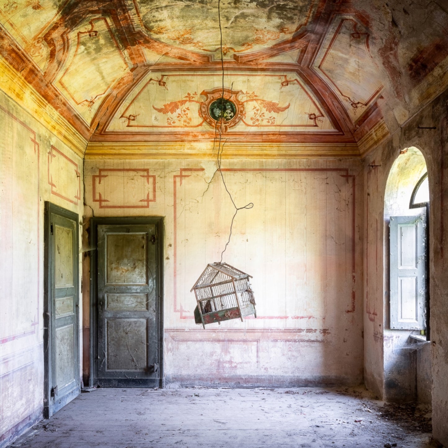 Abandoned Birdcage in the House