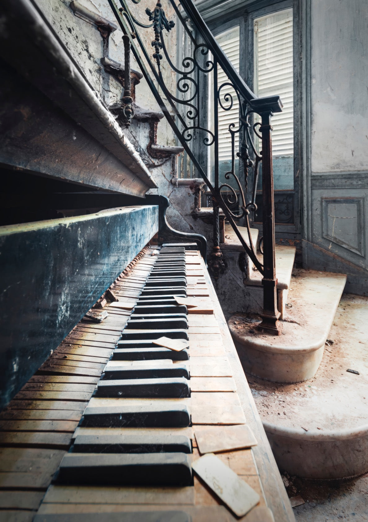 Detail of Abandoned Piano