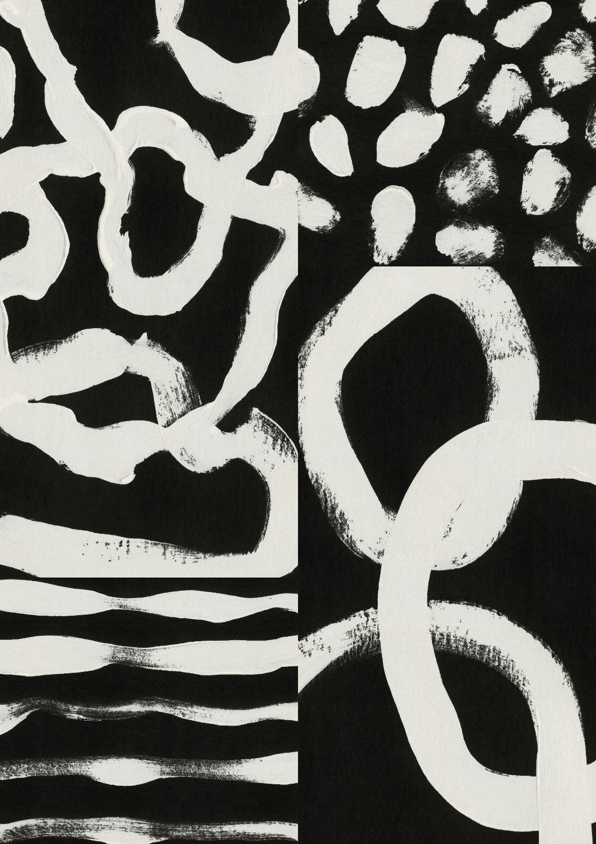 Black & White Abstract Collage #1