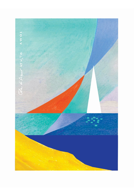 Sailboat Abstraction On The Côte D'Azur