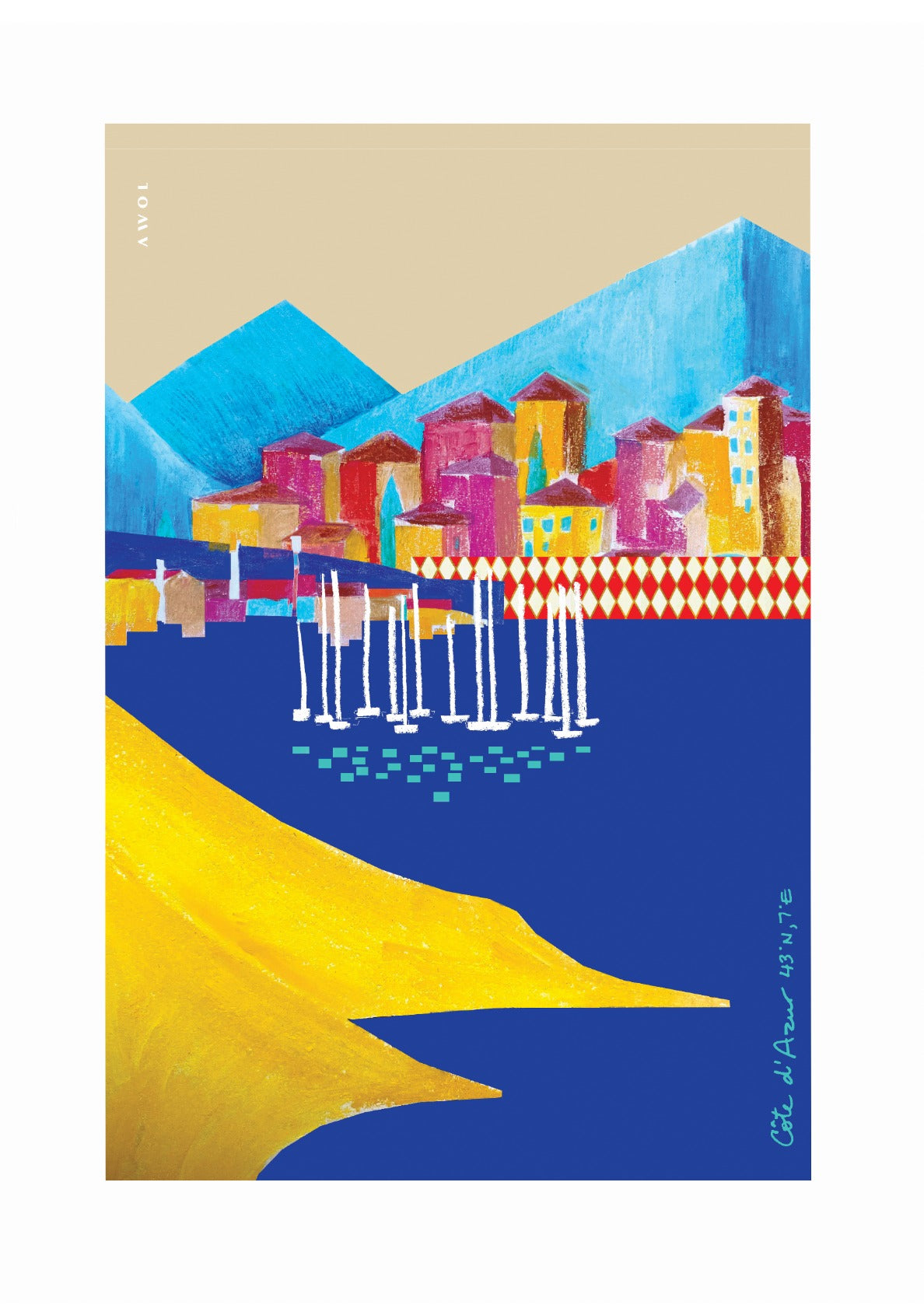 Colourful Towns Along The Côte d'Azur, France