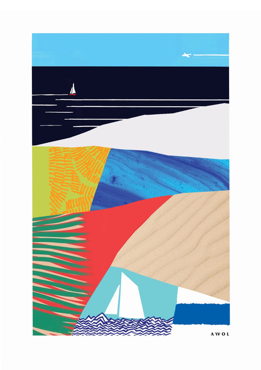 Beach Vibes Abstraction, Paradise Destinations Around The World