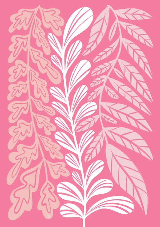 Pink long plants