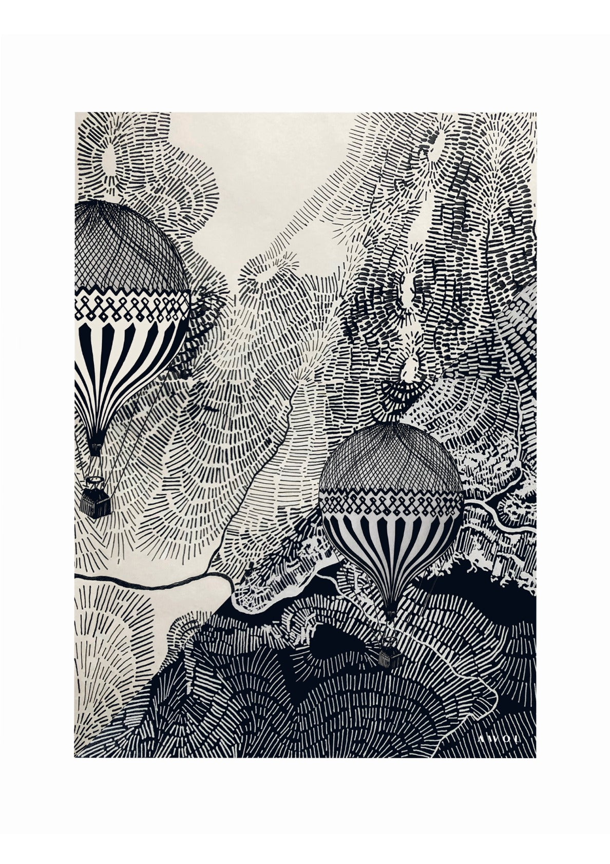 The Dreamer, Head In The Clouds Art Print