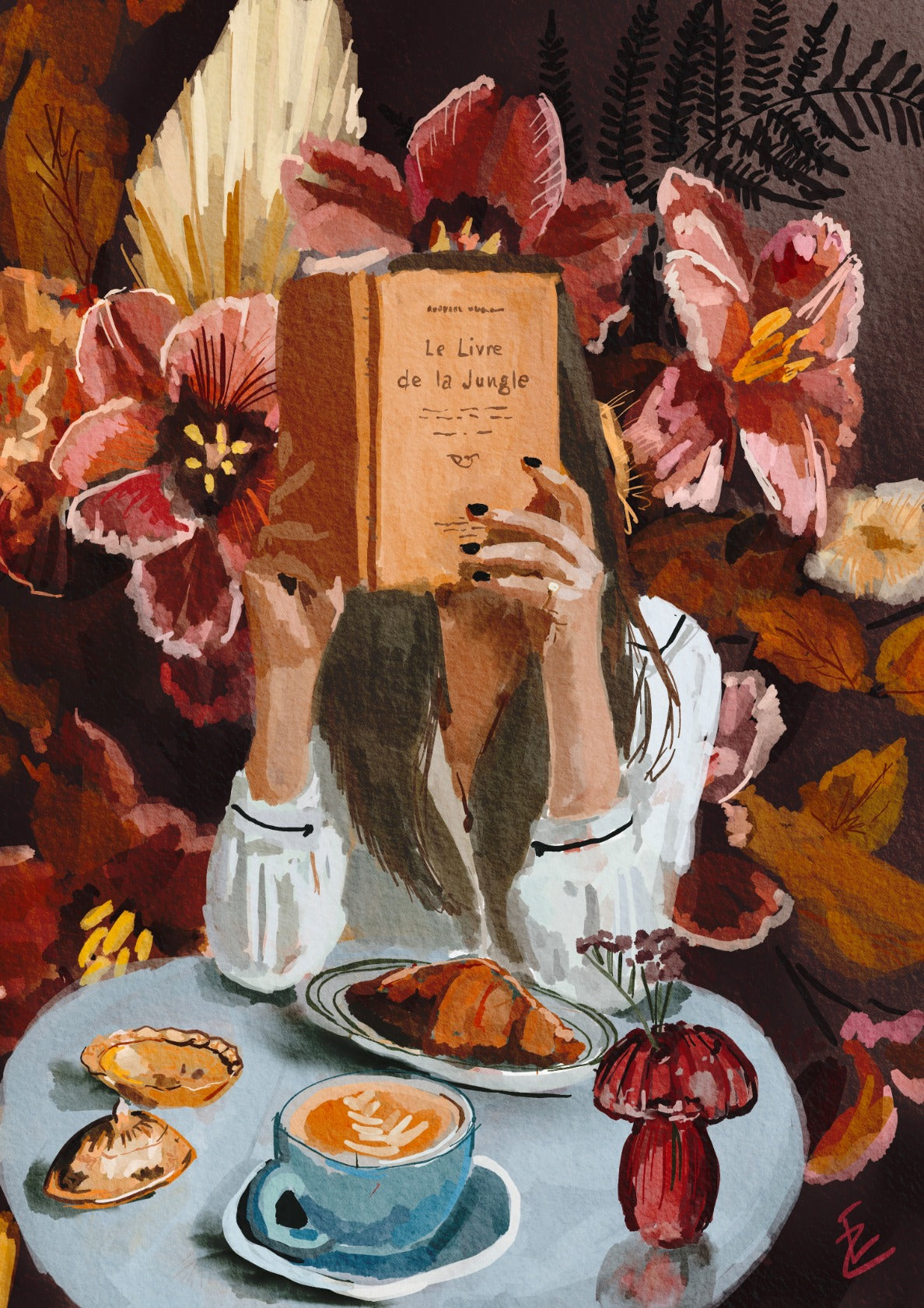 Girl with the jungle book