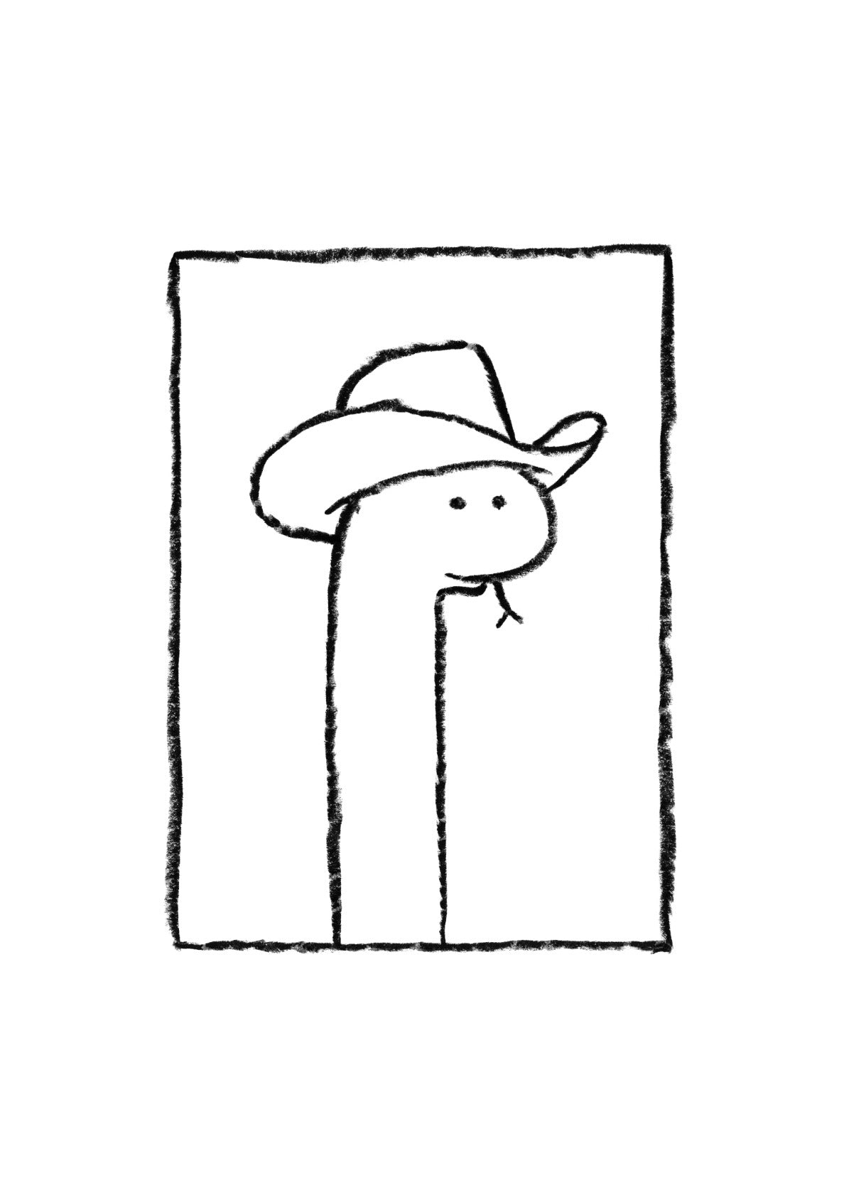 Squiggles The Snake In A Stetson