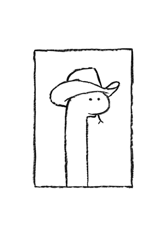 Squiggles The Snake In A Stetson