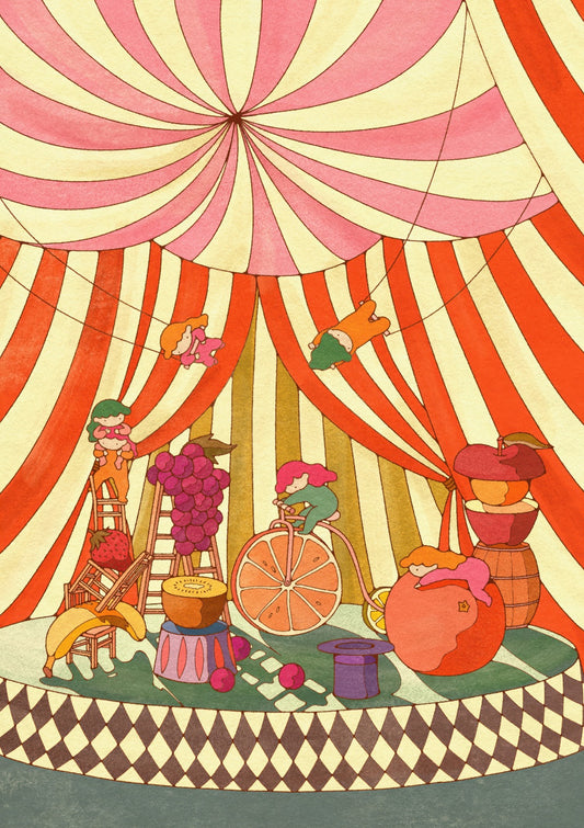 Whimsical Fruits Circus