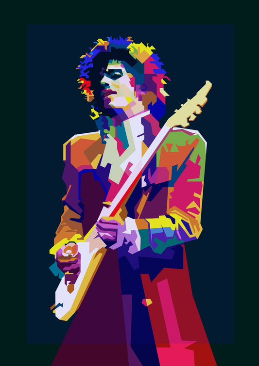 Prince Singer Musician Pop Art WPAP