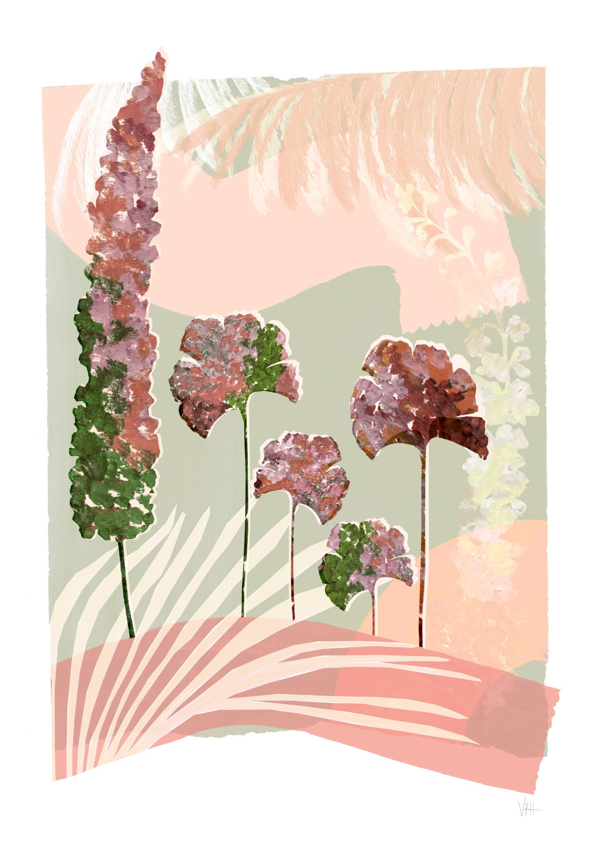 Tranquil Botanical Art Print