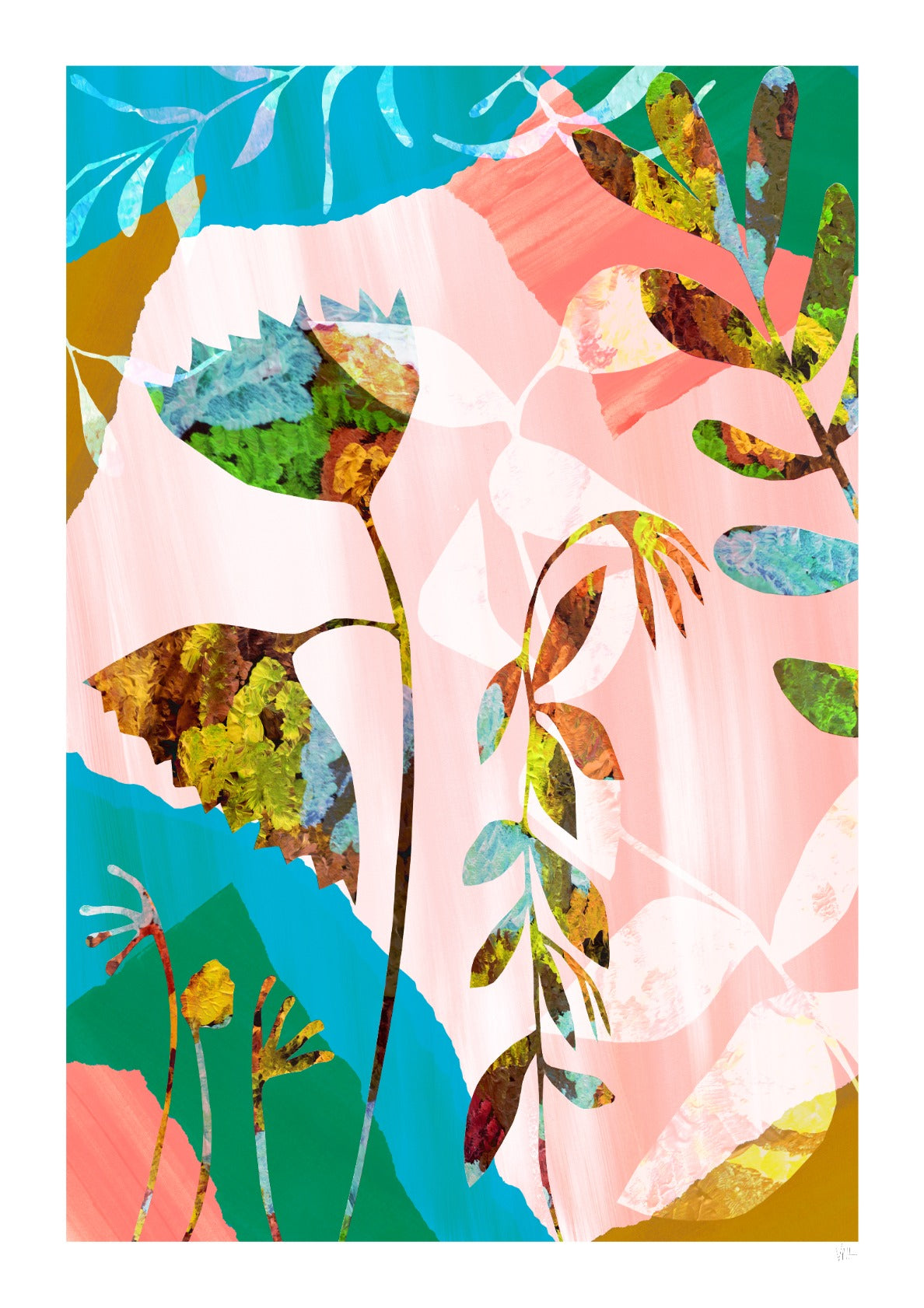 Colourful Flower Art Print