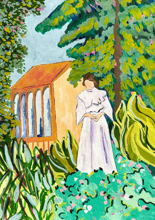 Of white dresses and lush gardens