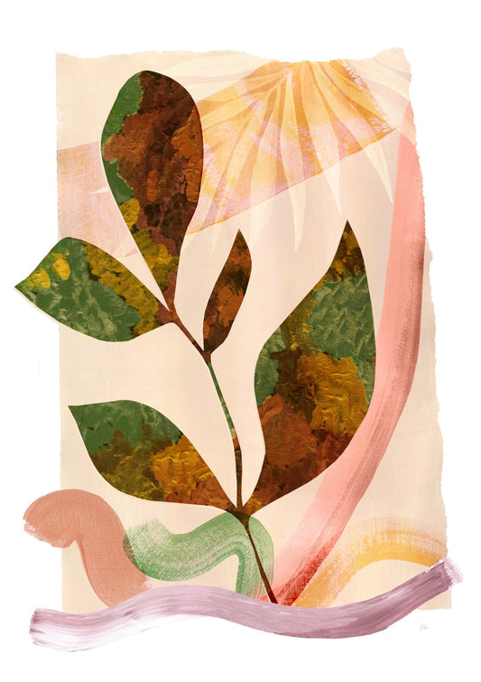 Large Leaf Art Print