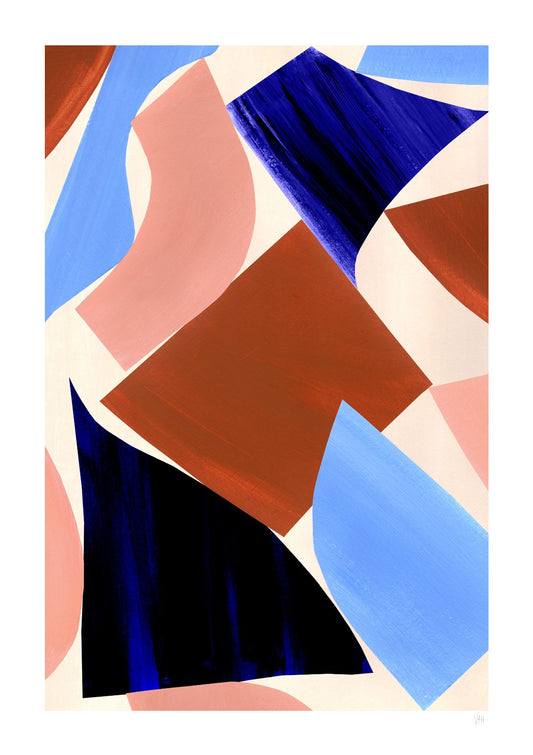 Geometric Abstract Shapes Art Print