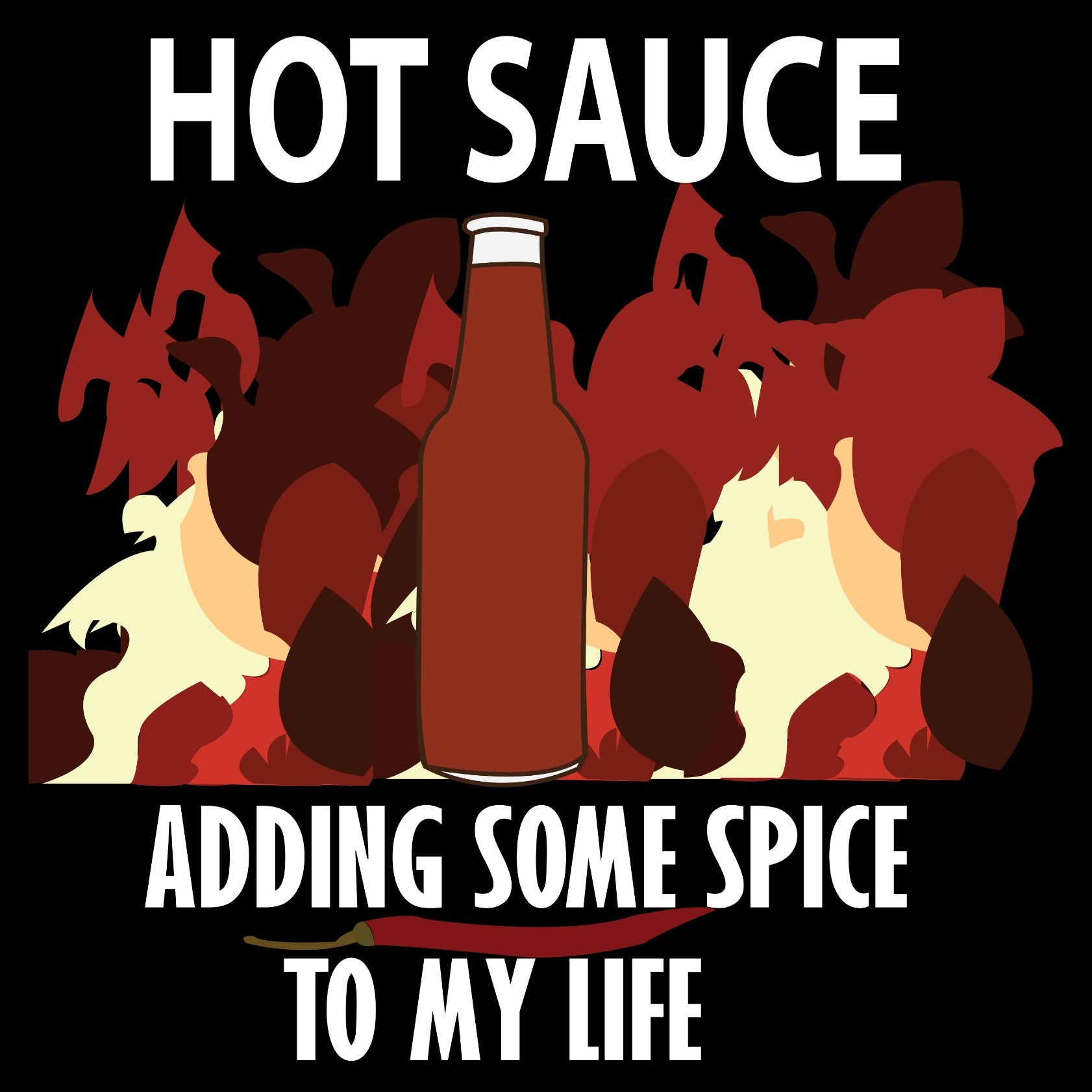Hot Sauce Ketchup Fire Red Chili Pepper