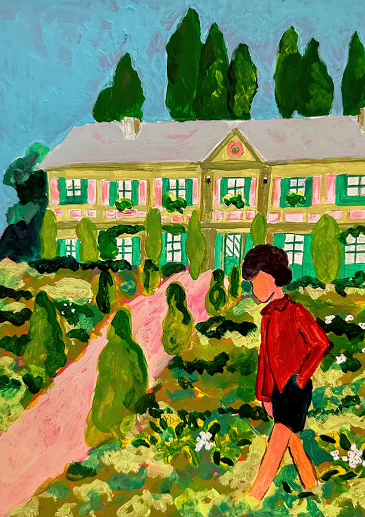 Walking in Monet's garden