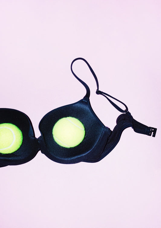 Playful contemporary tennis ball print