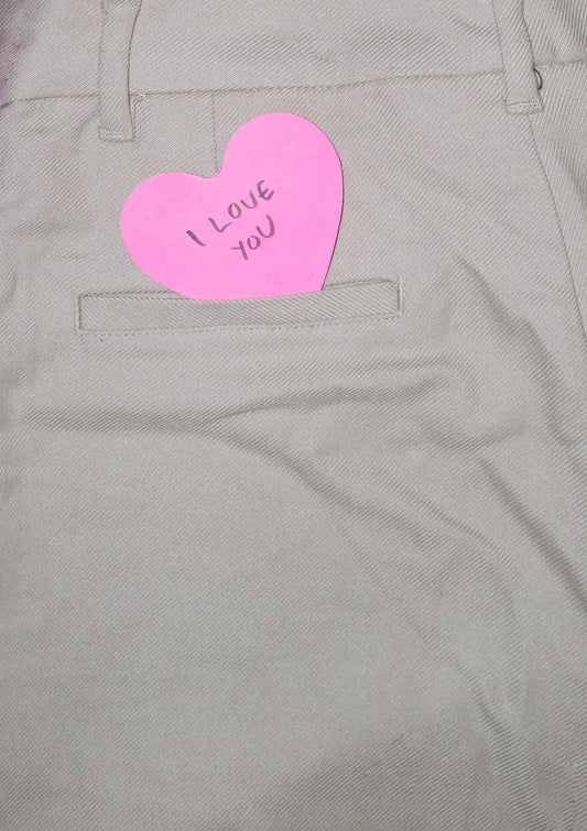 Playful contemporary I love you print