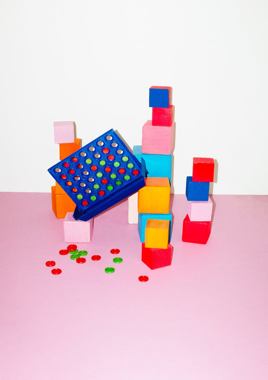 Playful contemporary pop art game print