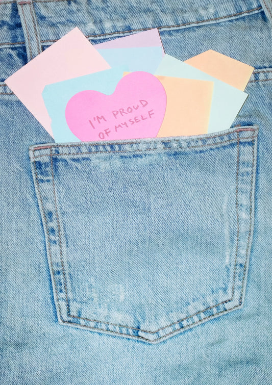 Playful contemporary proud of myself print