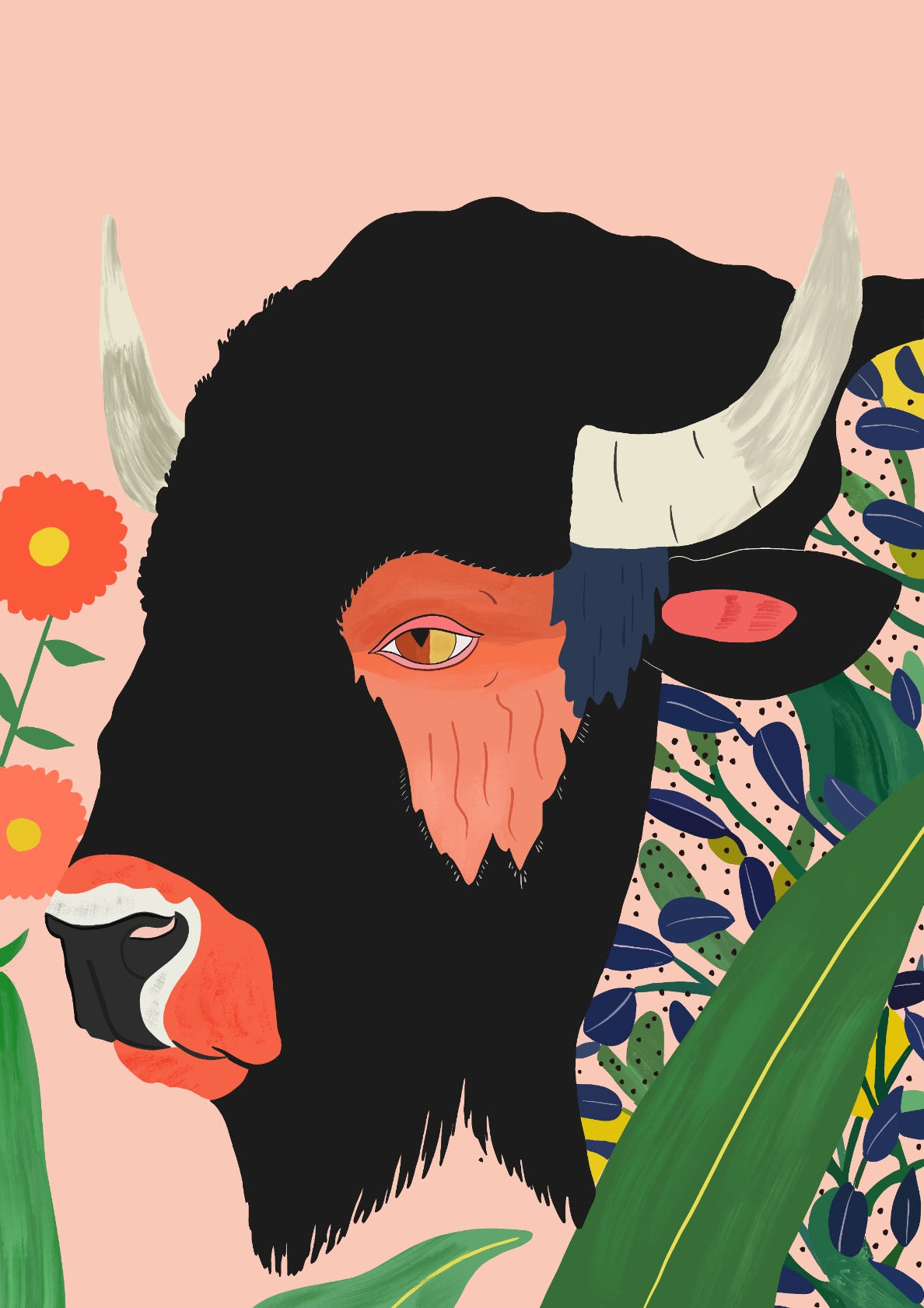 Floral Bison