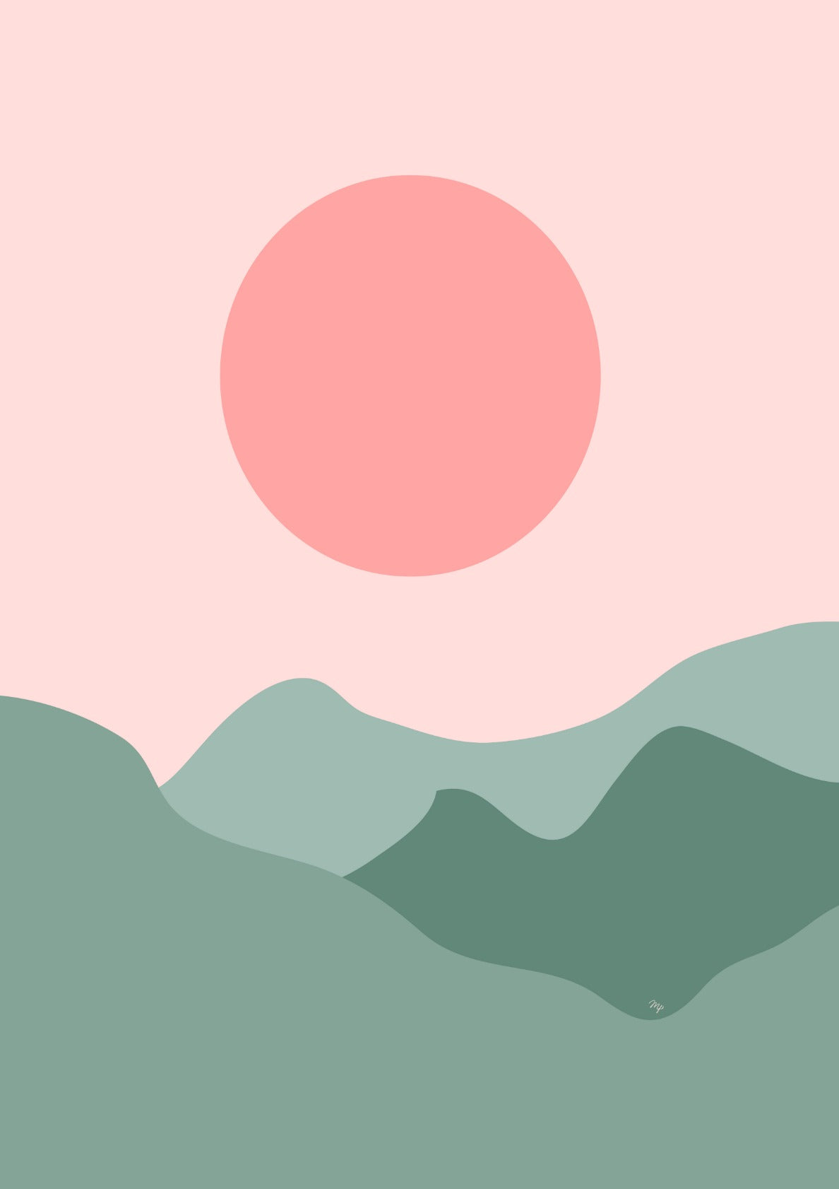 Pastel sunrise sunset