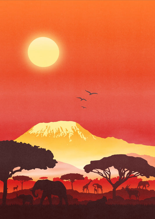 Savannah at Dusk: Wildlife