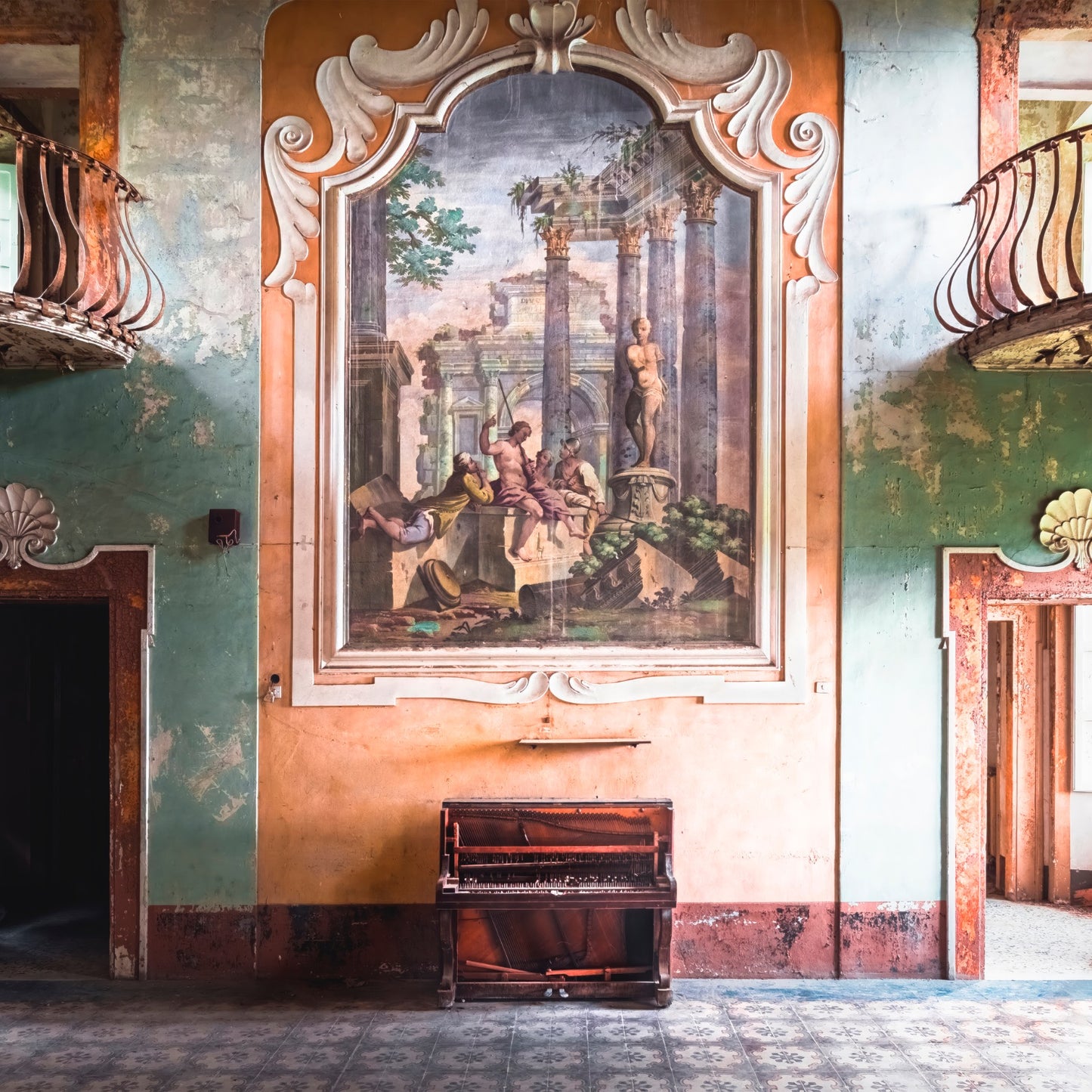 Piano in Abandoned Italian Villa
