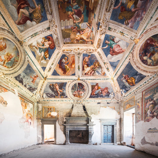 Beautiful Fresco in Abandoned Palace