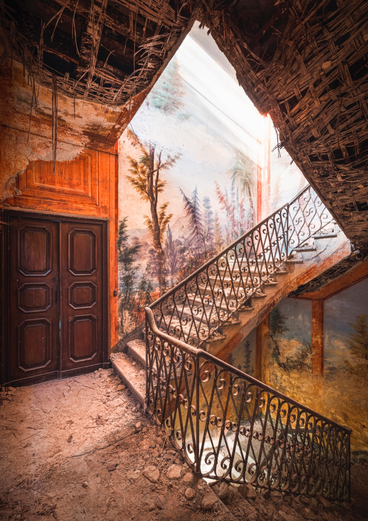 Beautiful Stairs in Abandoned House