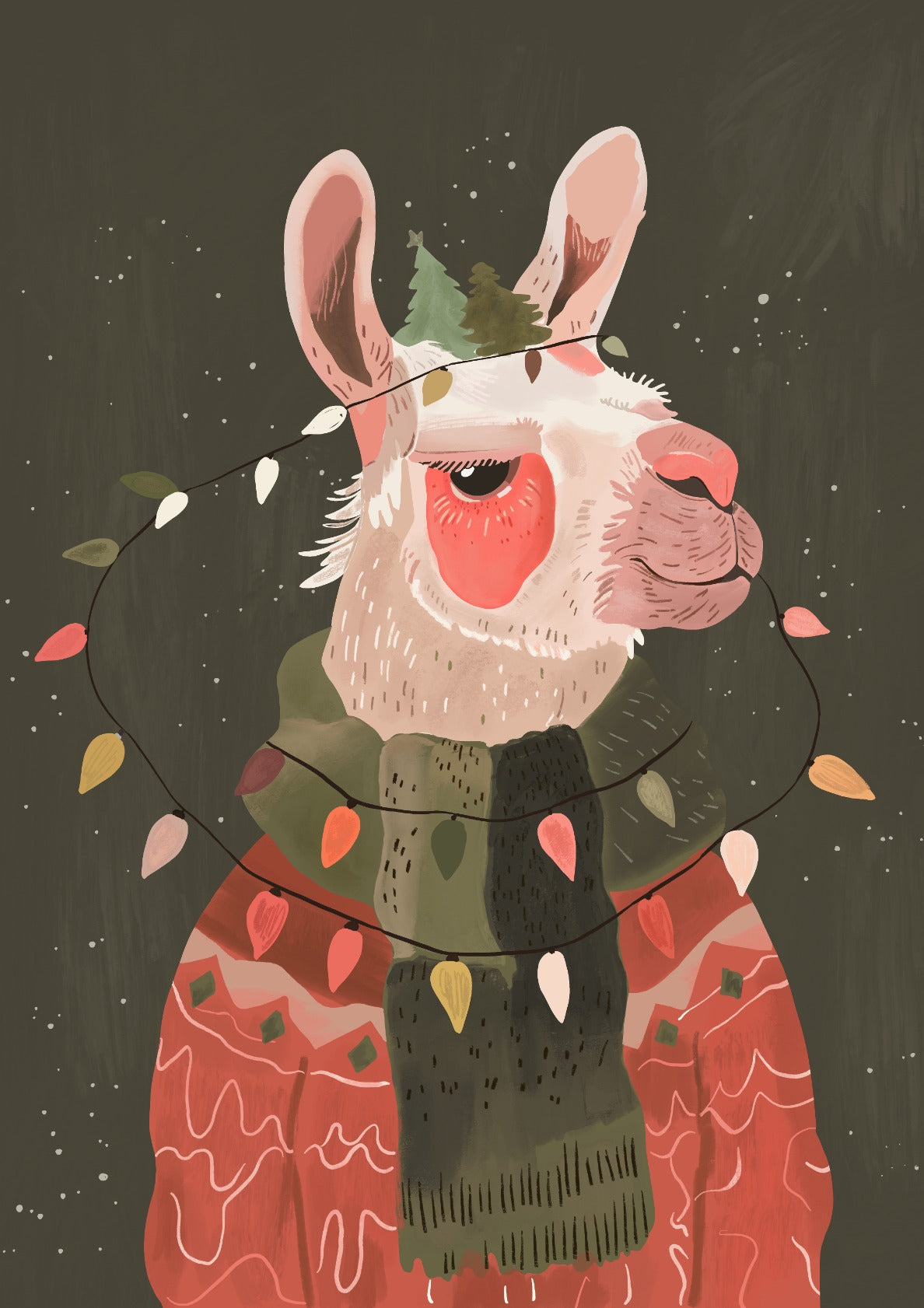 Festive Glow Llama