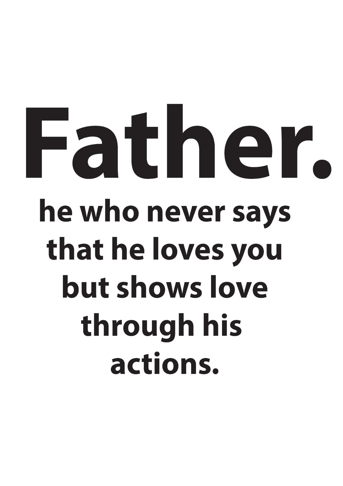 Fathers Day Quote Typography Happy Fathers Day