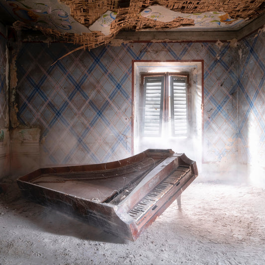 Abandoned Piano on the Floor