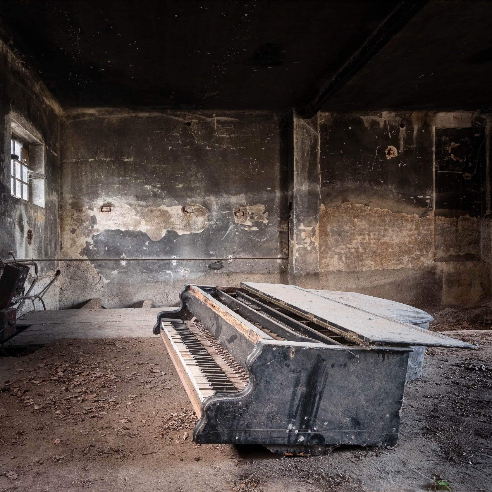 Dark and Abandoned Piano