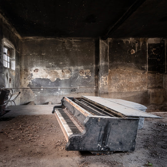 Dark and Abandoned Piano