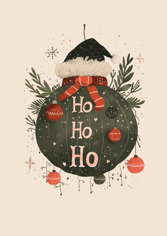 Festive Ho Ho Ho Bauble