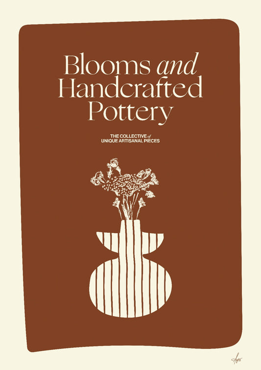 Blooms and Handcrafted Pottery