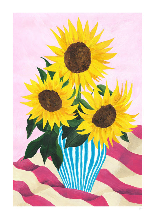Sunflowers Still Life Print