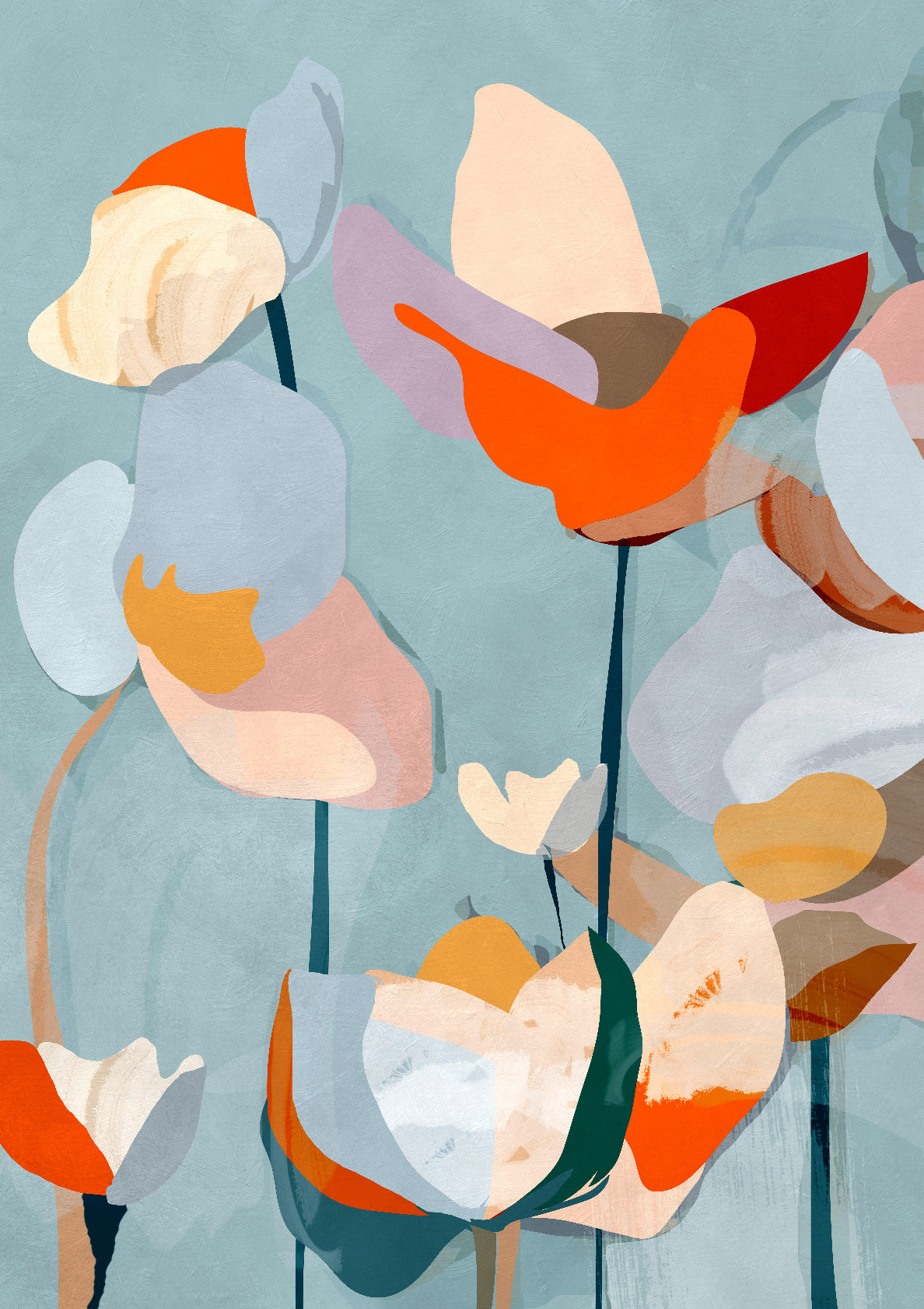 Abstract Art Flowers 