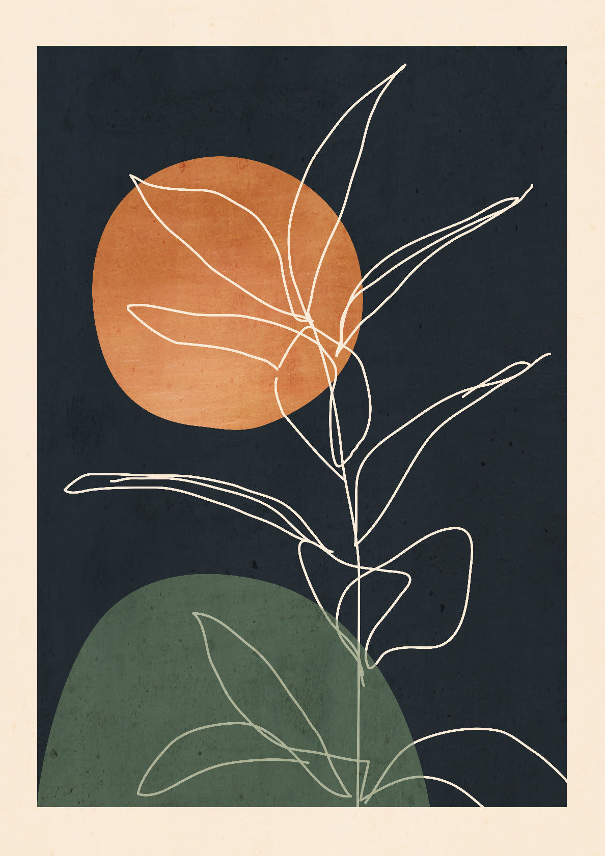 Abstract Art Minimal Plant 102